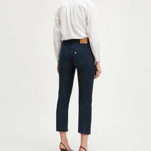 Levis navy corduroy wedgie straight 26